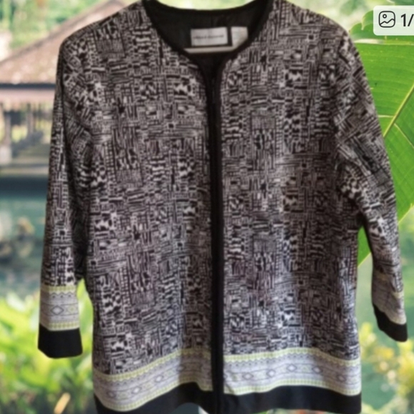 Alfred Dunner Tribal Jacket Top - Picture 3 of 3